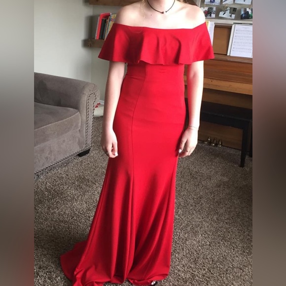 Ed Young Red Prom Dress - Picture 6 of 6